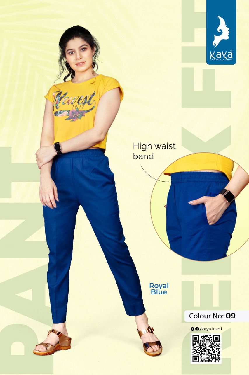 Kaya Relax Latest Cotton Daily Wear Fancy Pant Collection